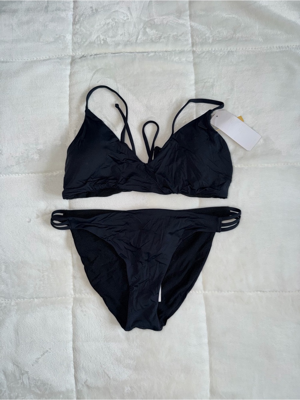 Roxy Black Strappy Two-Piece Bikini
